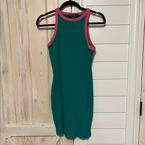 Primark Green and Pink Mini Dress